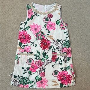 EUC Lilly Pulitzer white floral dress